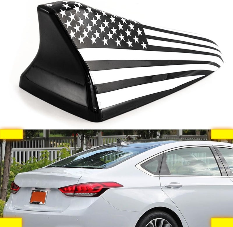 AMSPRAC Shark Fin Antenna Cover,Antenna Base fit for Kia Optima 2014-2020,Hyundai Sonata 2015-2019,Genesis Sedan G80 2015-2017,Genesis Coupe 2013-2015,Hyundai Elantra Sedan 2011-2016,Black Base - Image 1